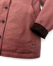 Filson Canvas Barn Coat, mahogany-front detail