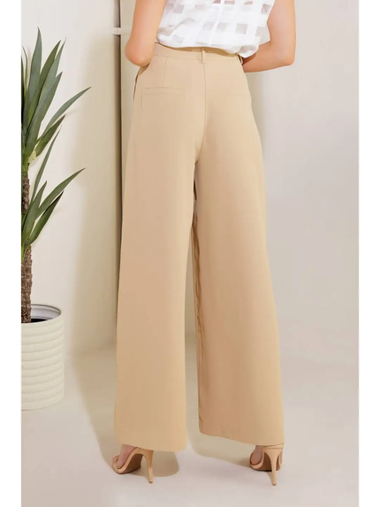 A Solid Woven Pant