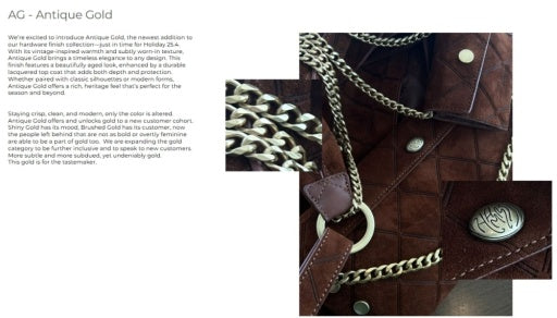 kyle chocolate diamond suede/antique gold NA details