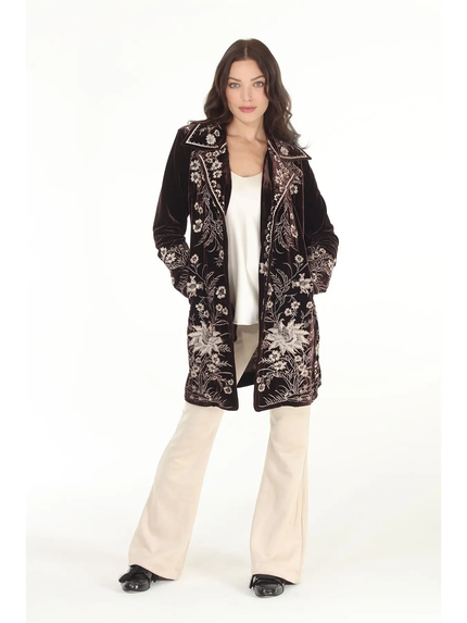 VELVET Coat coffee front