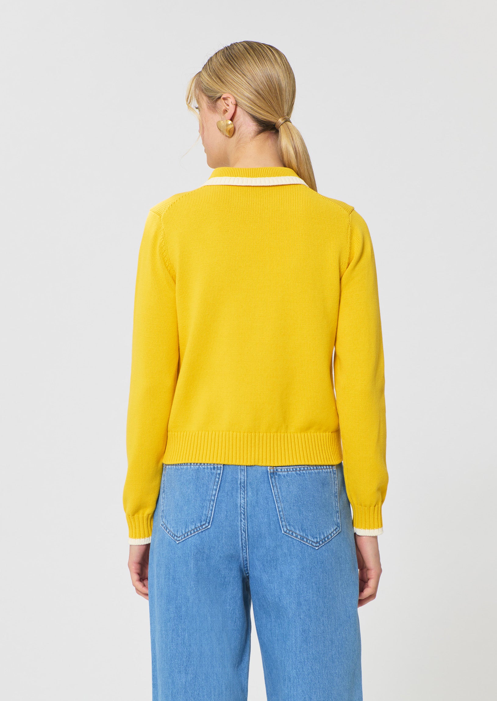 Giulian Cardigan yellow back