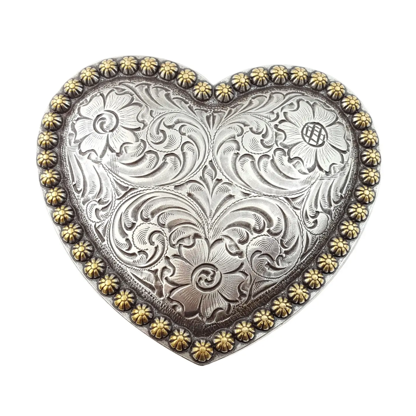 Western Statement Heart Buckle
