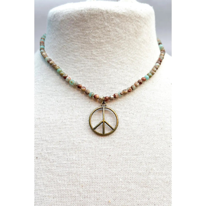 Peace Imperial Jasper Necklace