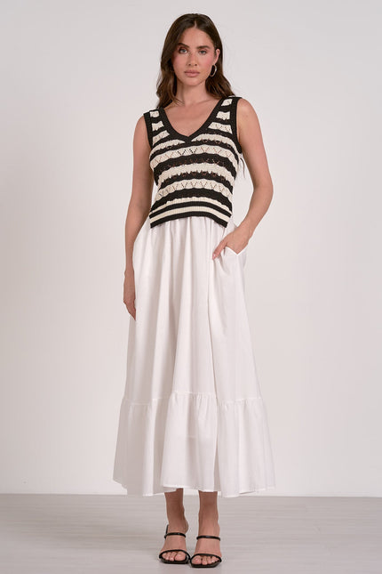 Autumn Knit Dress black front