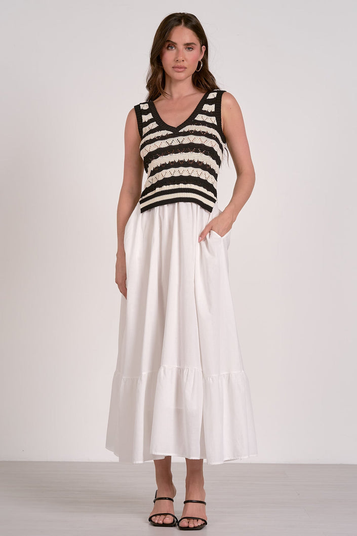 Autumn Knit Dress black front