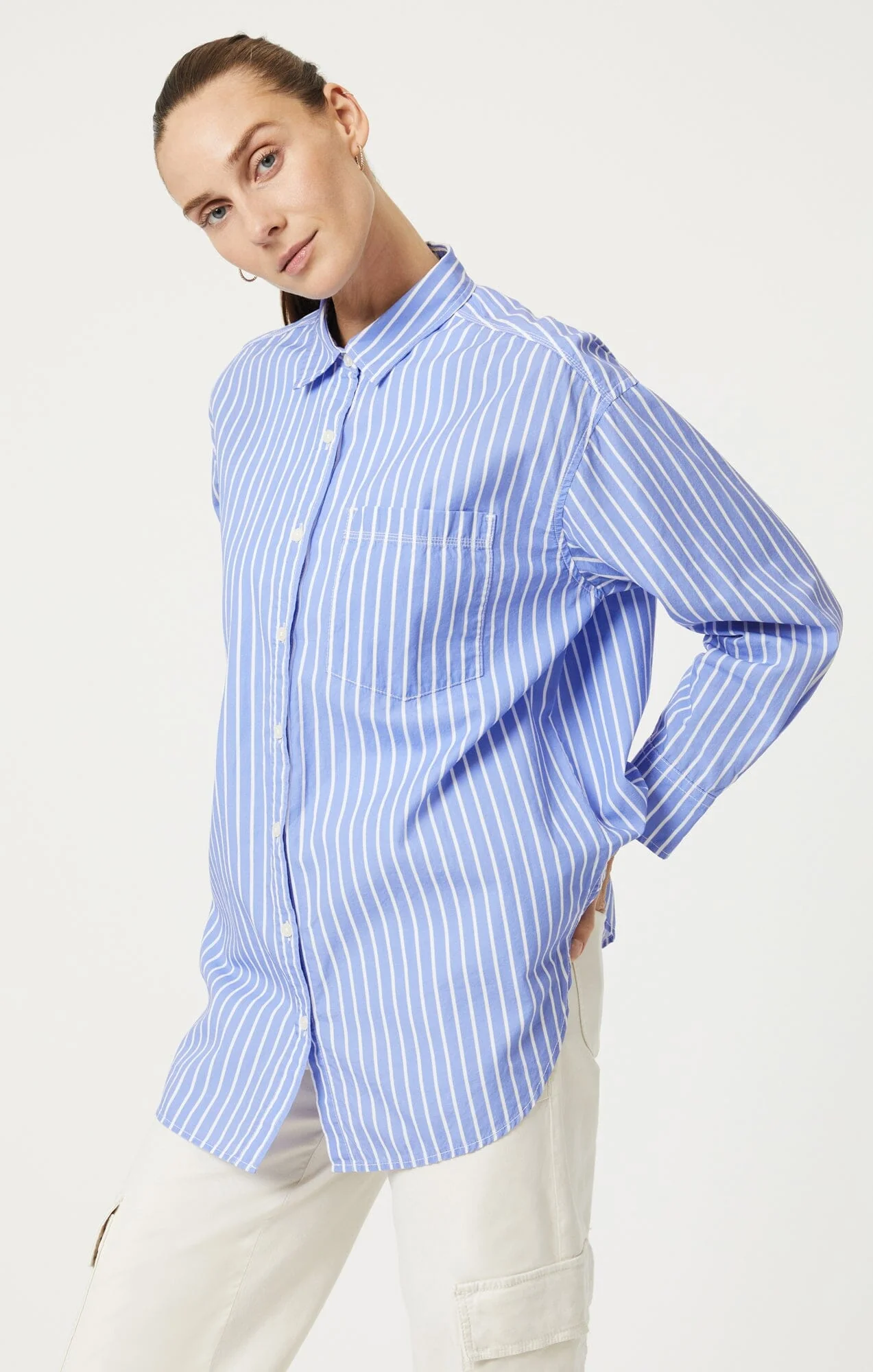 Tress Long Sleeve Shirt profile buttoned