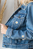 Daisy Floral Embroidered Denim Jacket