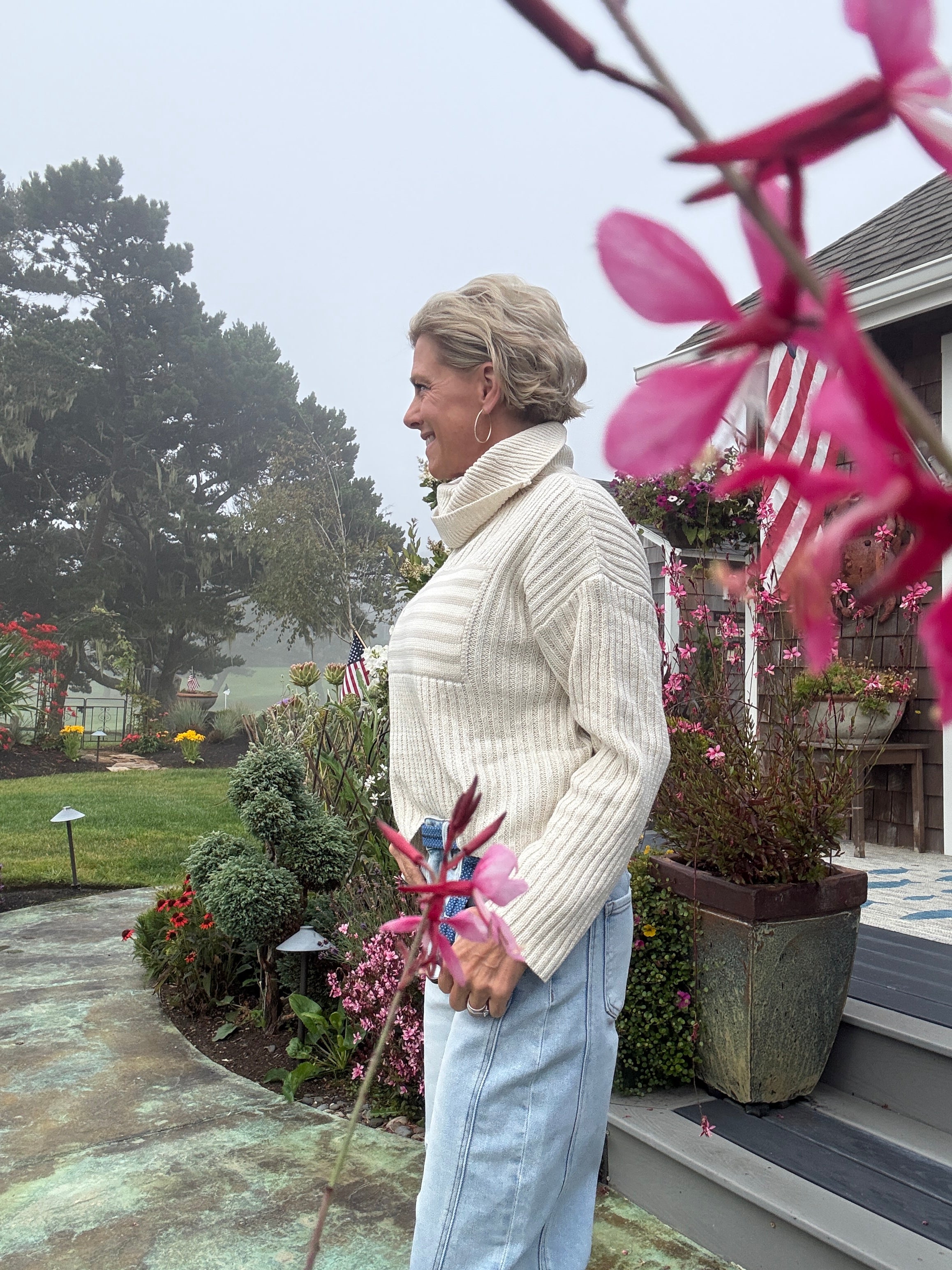 Flag Turtleneck Sweater