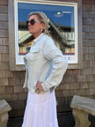 Jackie Jacket mia pinstripe side