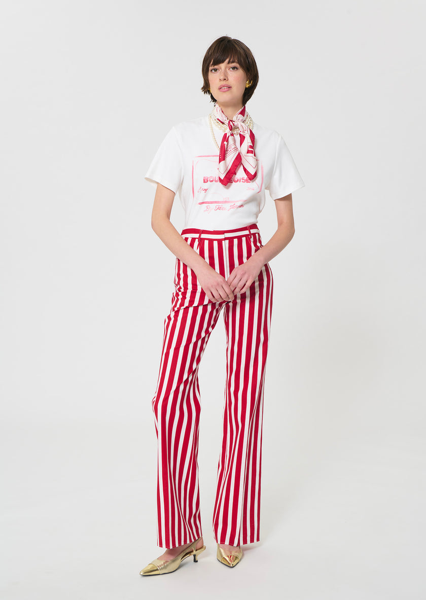 Prosper Trousers red striped pant-front