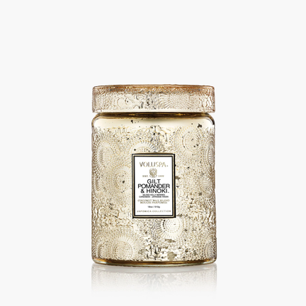 Gilt Pomander & Hinoki 18oz Large Jar