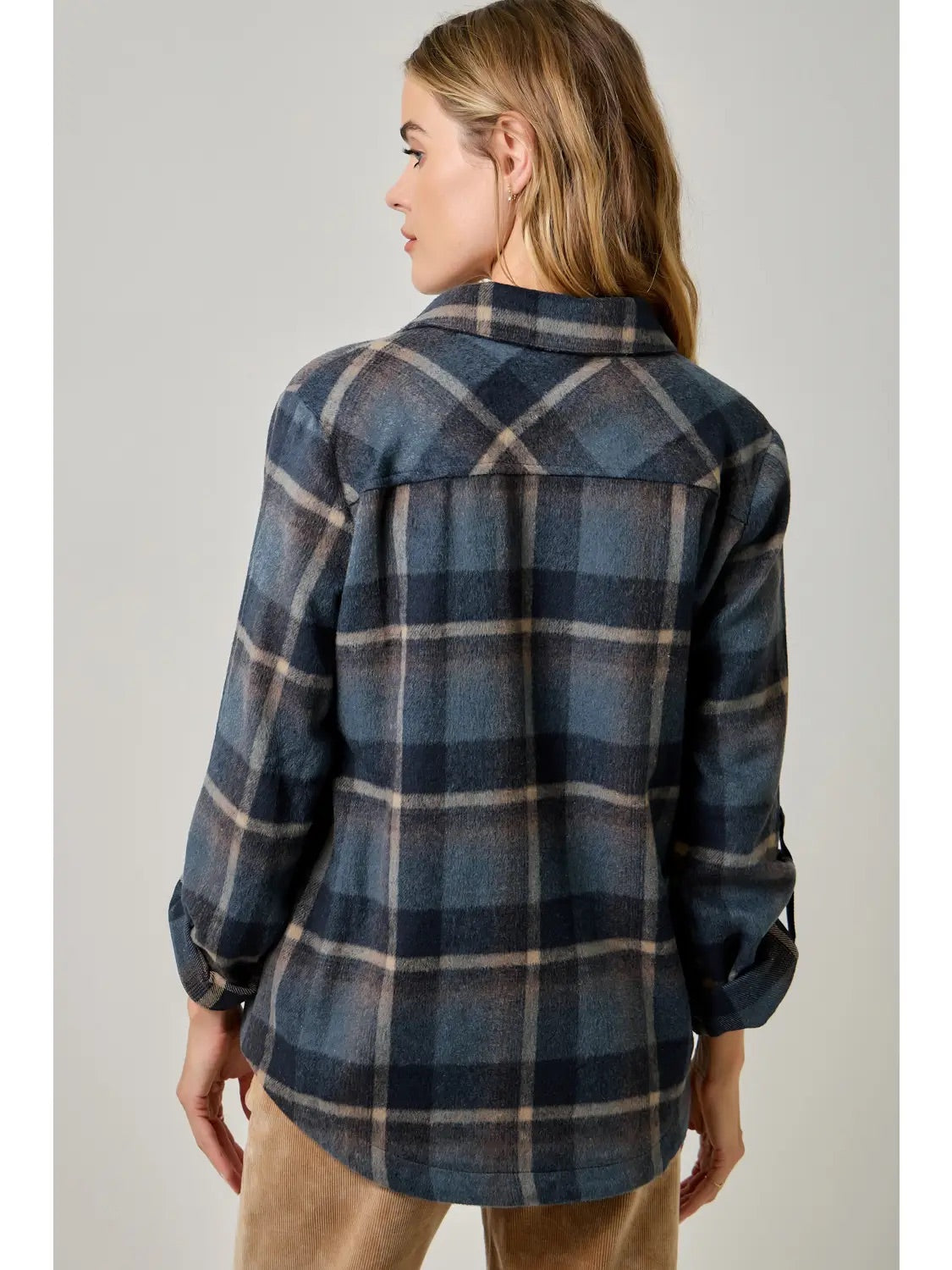 Marjorie Plaid Shirt Jacket