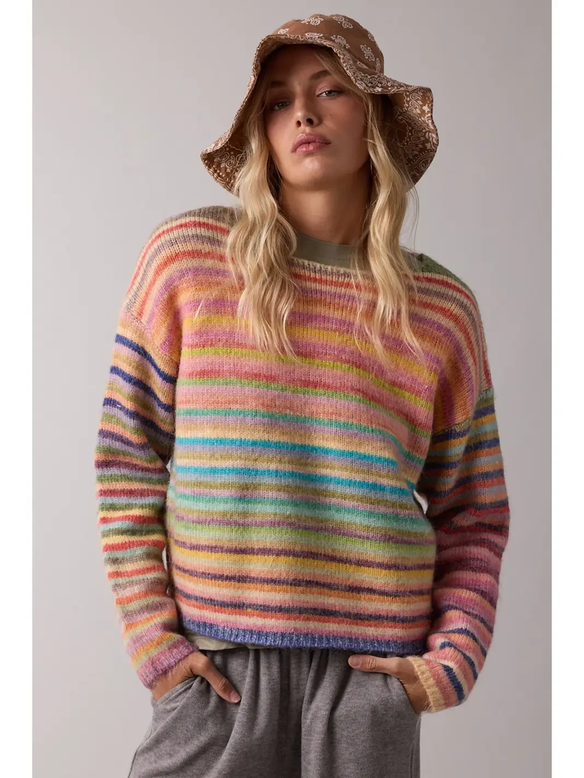 Rainbow Crew  Sweater