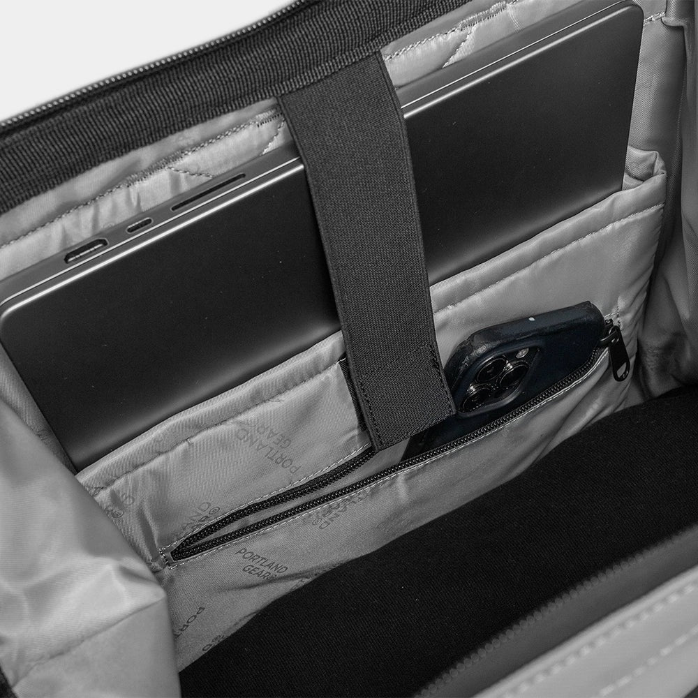 Cascade Backpack Standard black inside laptop pocket