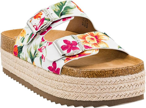 No Filter Platform White Floral-front