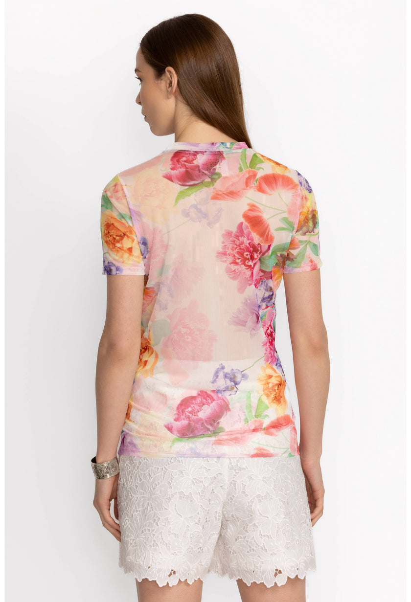 Johnny Was Eleanor Mesh Tee Fiona  back