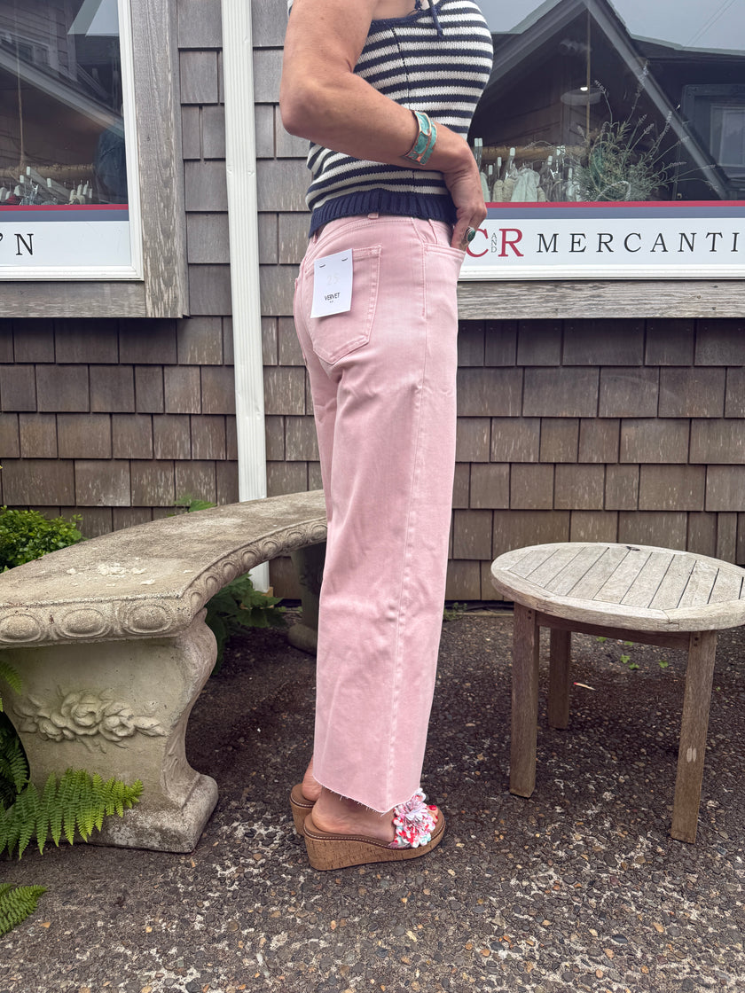 Olivia High Rise Crop Wide Leg