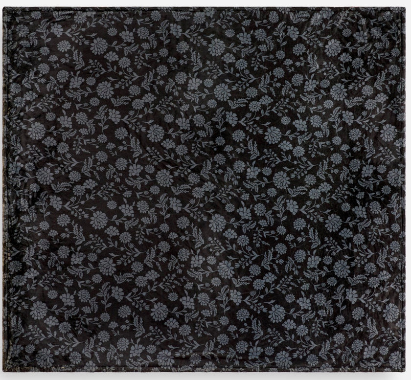 Johnny Was Travel Blanket - Gura-black pattern side
