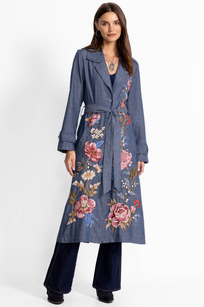 Johnny was Denim Trench Coat