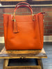 Modarno Women's Bucket Bag in Genuine Leather + Inner Bag | Orange front
