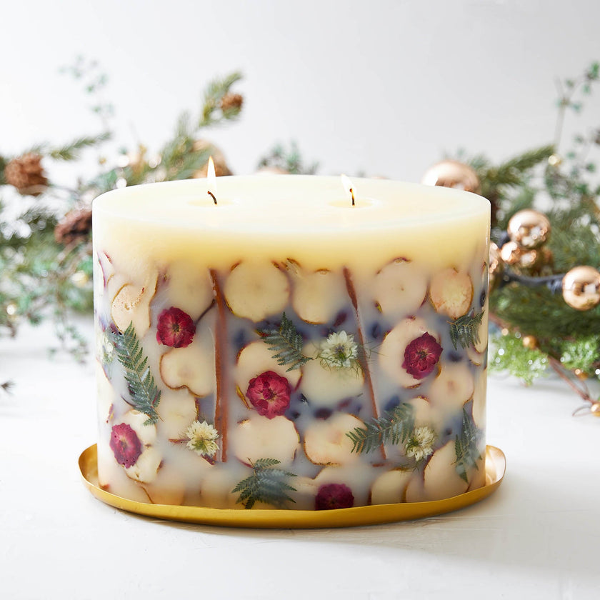 Rosy Rings Limited Edition Spicy Apple Botanical Candle styled