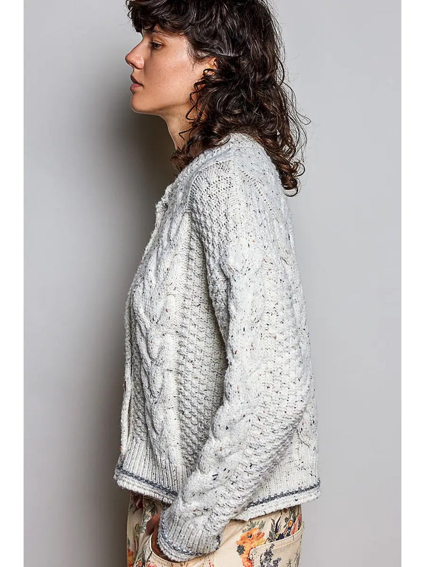 Chloe Cable Knit Cardigan