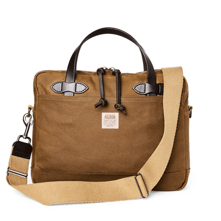 Tin Cloth Compact Briefcase Tan One Size