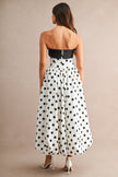 The Tricia Polka Dot Midi Dress