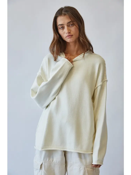 Inside Out Roll Neck Pullover Sweater