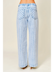 Alex Striped Denim Barrel Pants