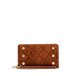 bryant wallet chocolate diamond suede/antique gold NA front