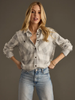 Lt. Gray & White Plaid Button Up