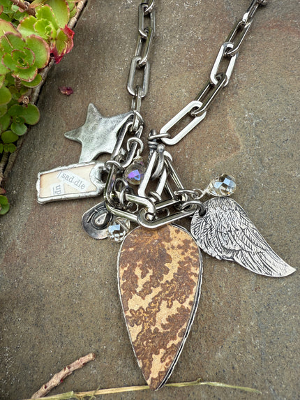 SADDLE UP CHARM NECKLACE close up