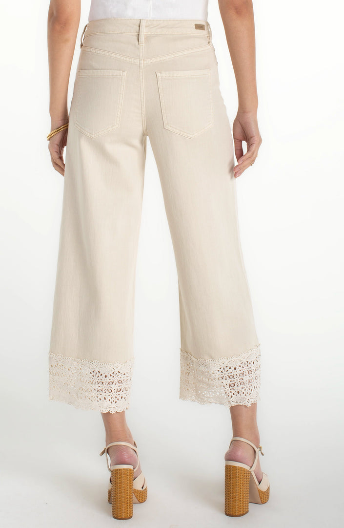 Stride Wide Leg W/ Lace Trim 27' Inseam