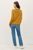 Chunky Cozy Raw Edge Mock Neck Sweater