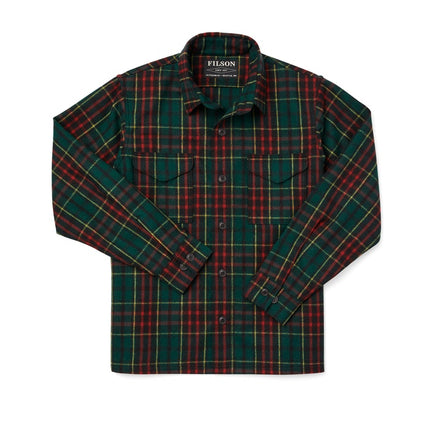 FINAL SALE Filson Plaid Jac  Over Shirt - Black/Green/Gold/Red-front
