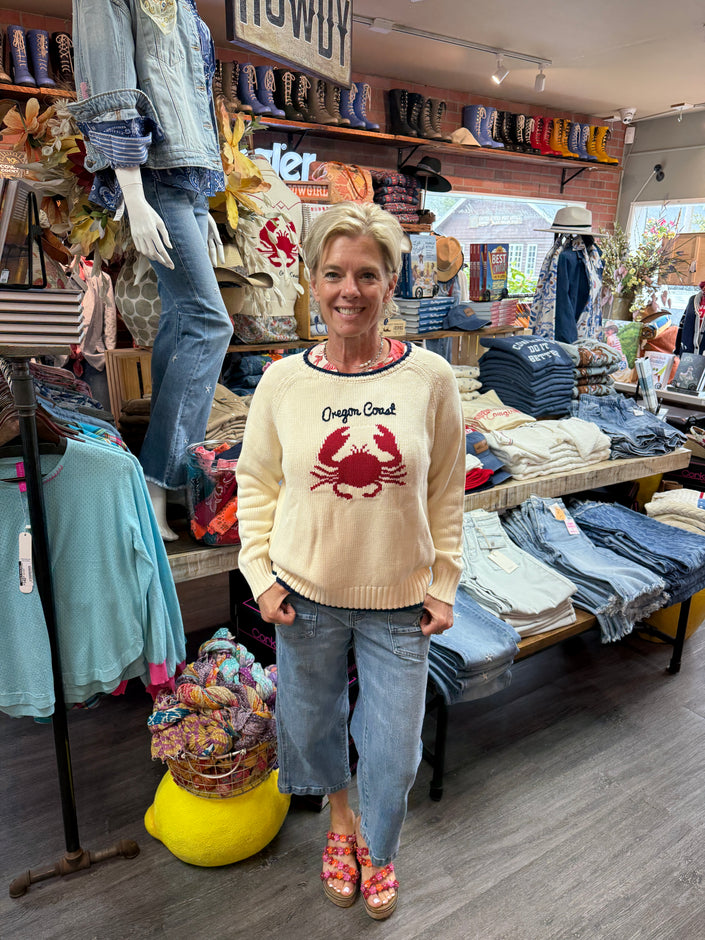 Oregon Coast Crab Sweater