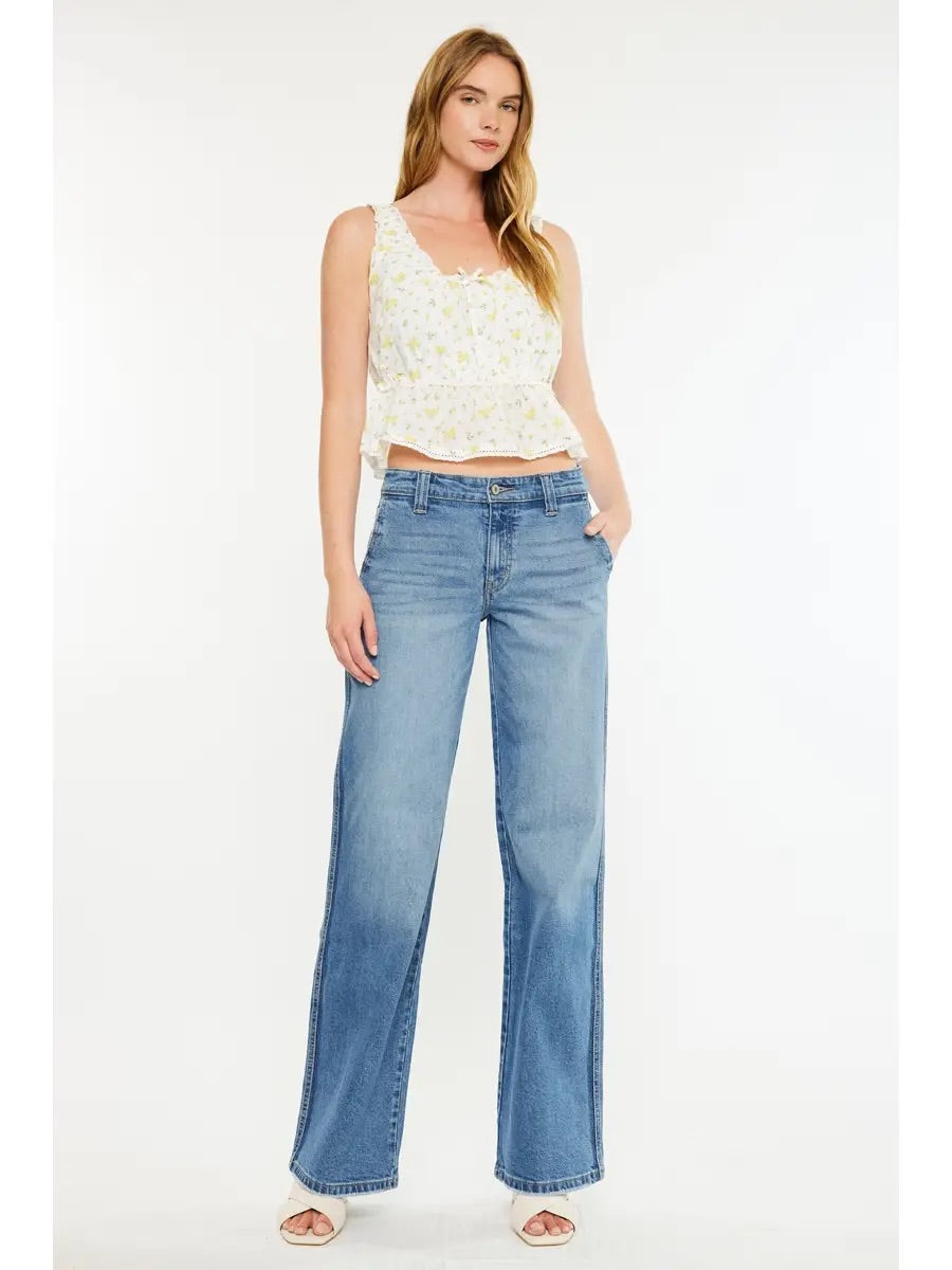 MID RISE WIDE LEG front
