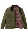 insulated canvas outfitter jacket, dark olive-lining