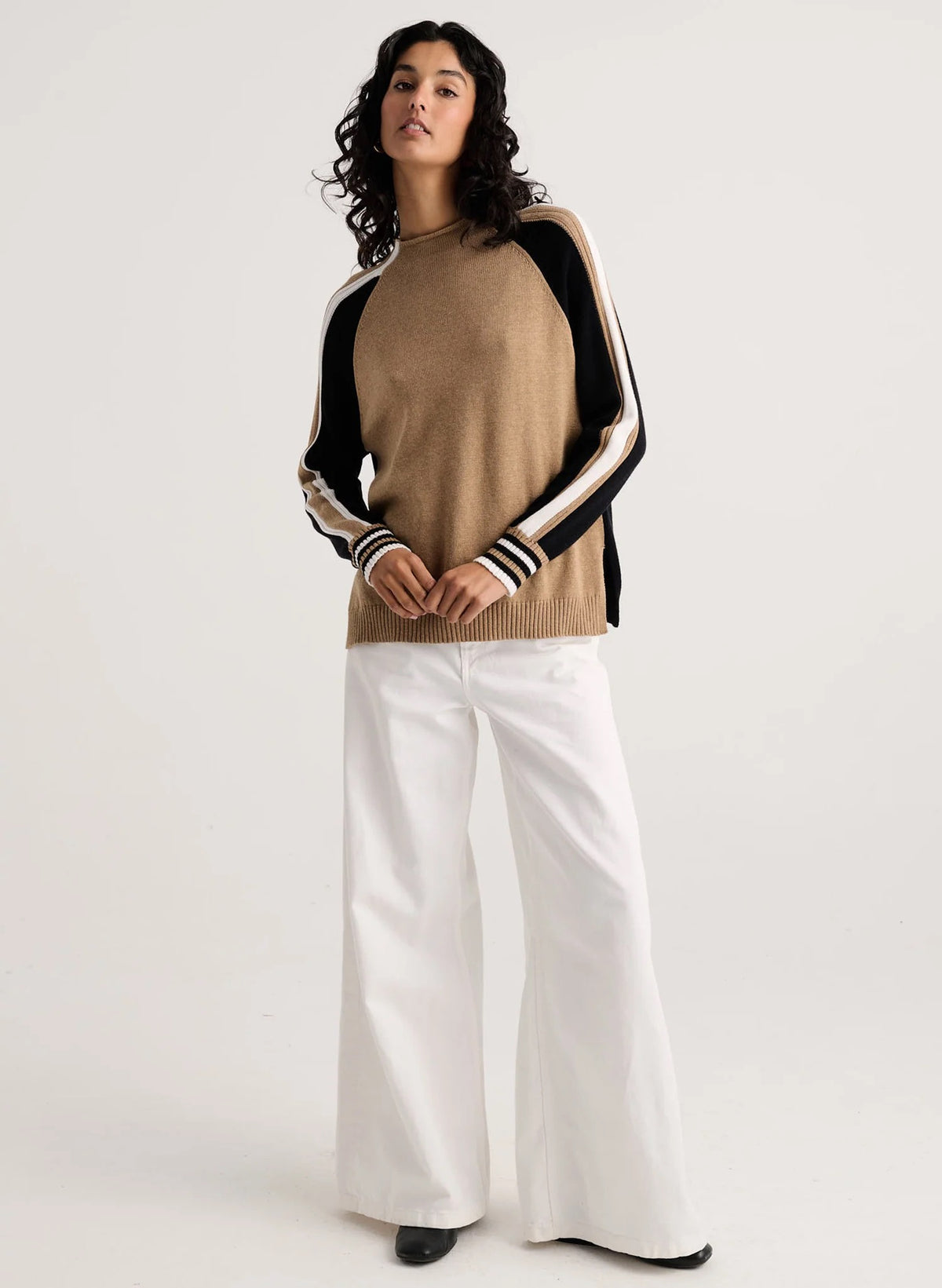 TWO-WAY FUNNEL NECK Sweater