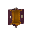 Loenen Top Handle - Suede Leather Plum