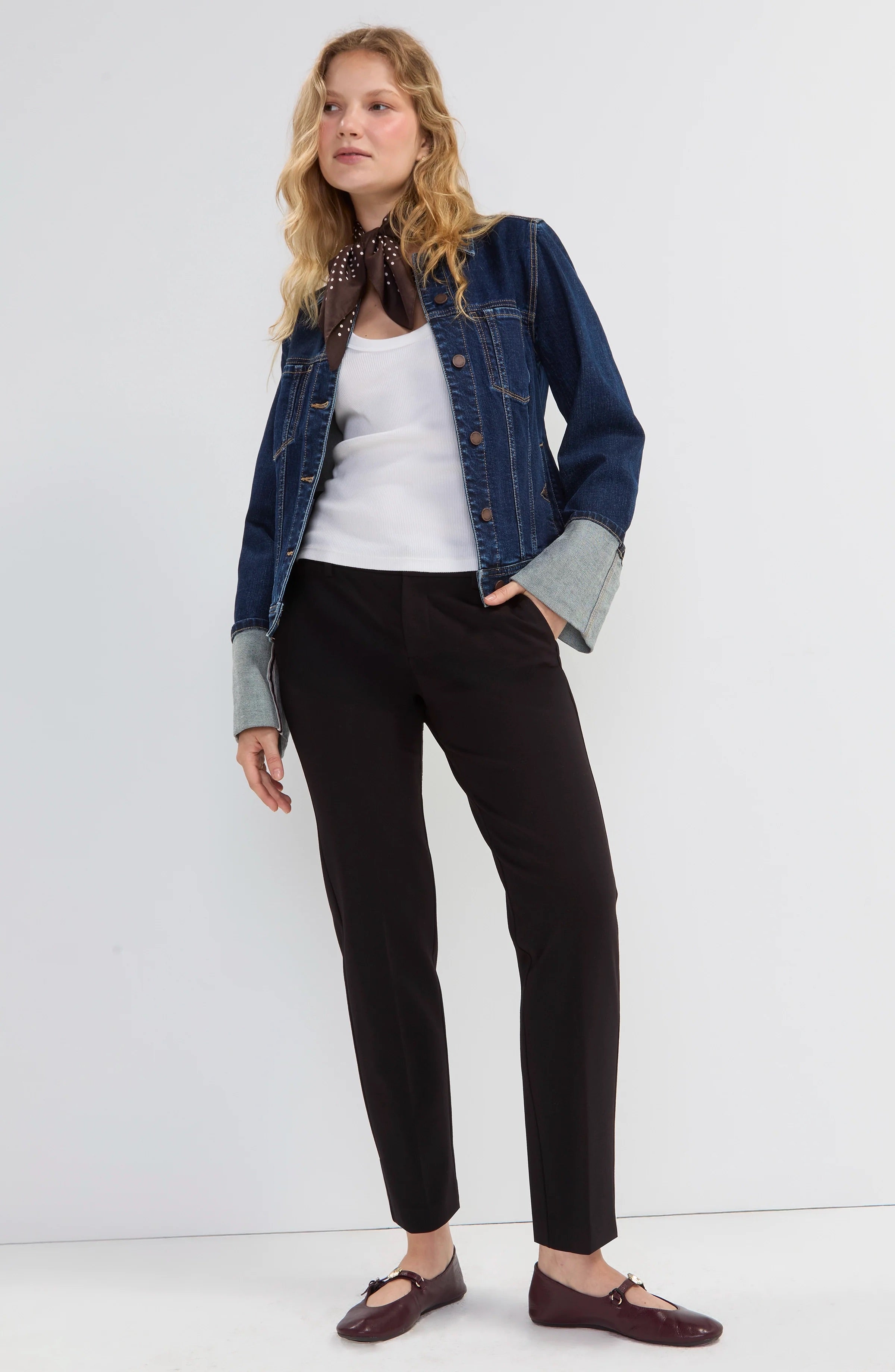 Whitneys Tall Cuffed Trucker Jacket