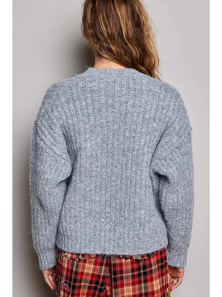 Hazel Ribbed Knit Cardigan