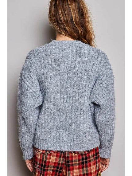Hazel Ribbed Knit Cardigan