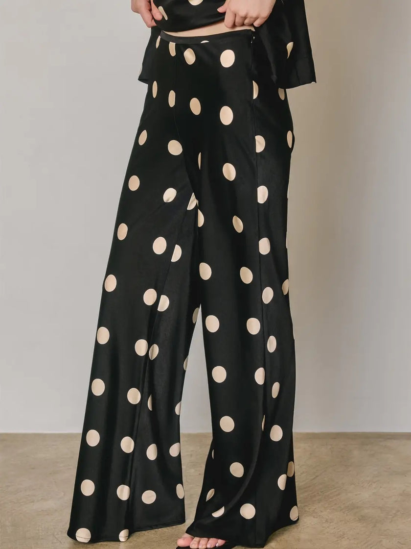 Pattys Polka Dot Relaxed Straight Leg