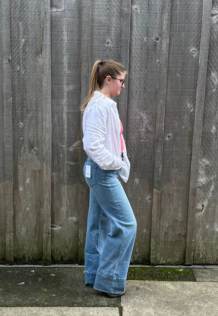High Rise A Line Trouser Wide side