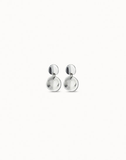 Sterling silver-plated irregular earrings