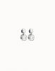 Sterling silver-plated irregular earrings