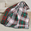 Spencer Plaid Quilted Throw Green
