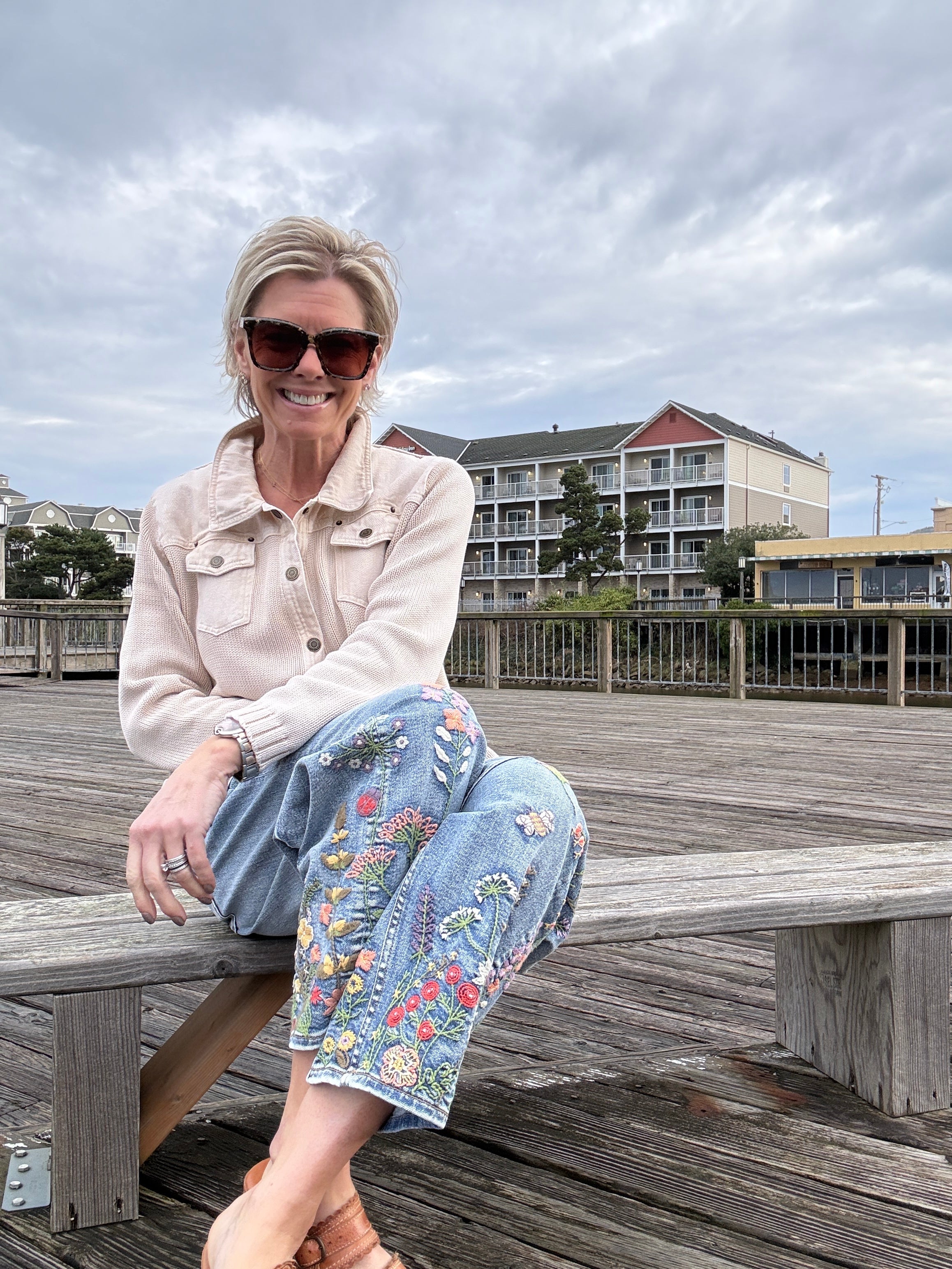 BARBIE X FLOWER FIELDS front hem